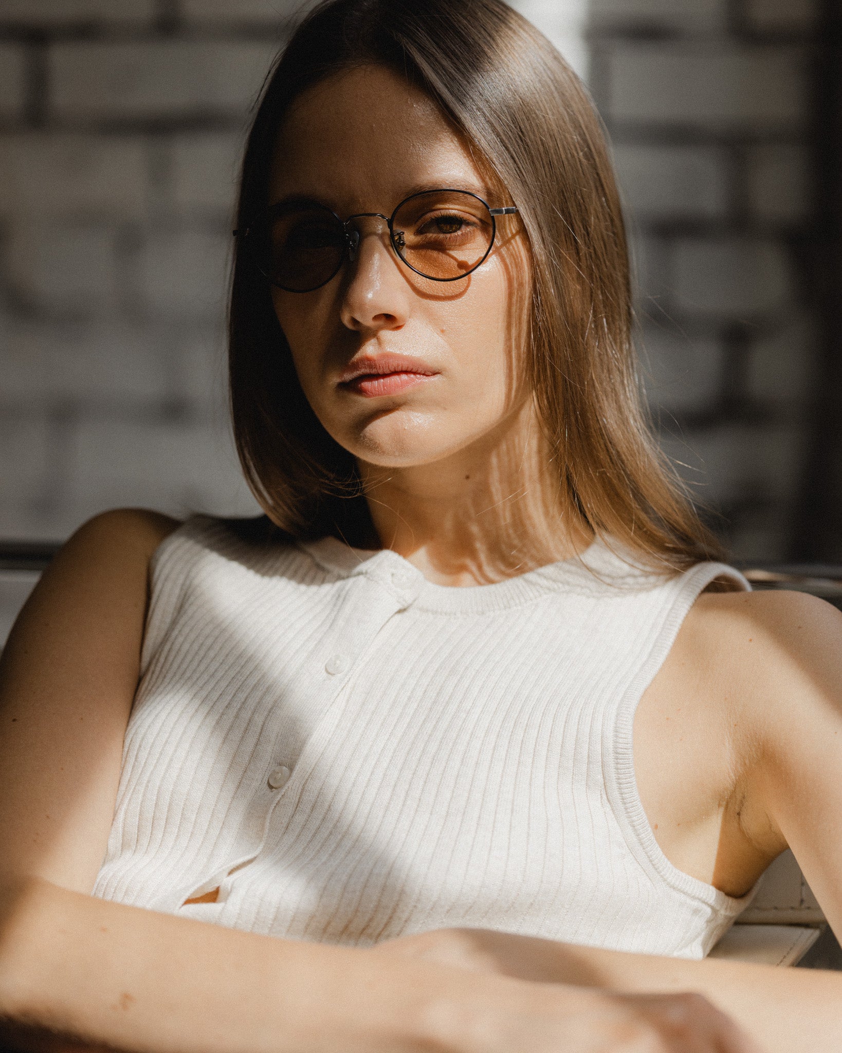 Gunton - Black x Silver (Light Brown) | Drypond Eyewear